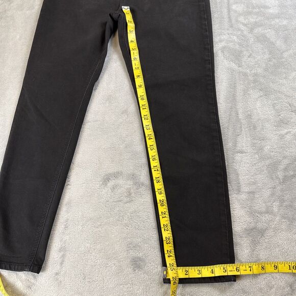 Free People Women's 28 Black Wash Stretch Denim Skinny Jeans Mid Rise - Picture 4 of 6